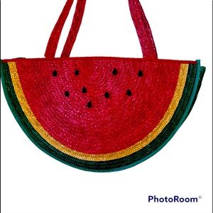 Watermelon Straw Bag, Purse, Summer Parties or Decor
